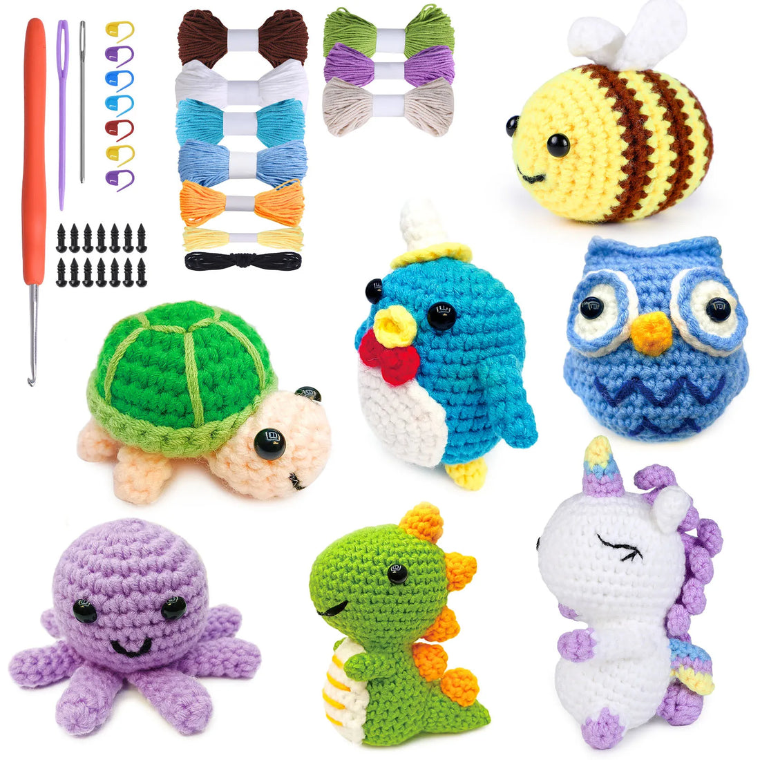 Crochet Starter Kit for Beginners – DIY Doll Craft Gift